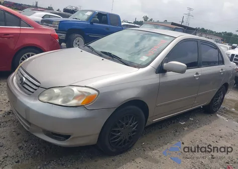 2003 Toyota Corolla Le from USA, damaged, VIN 2T1BR32E13C154669